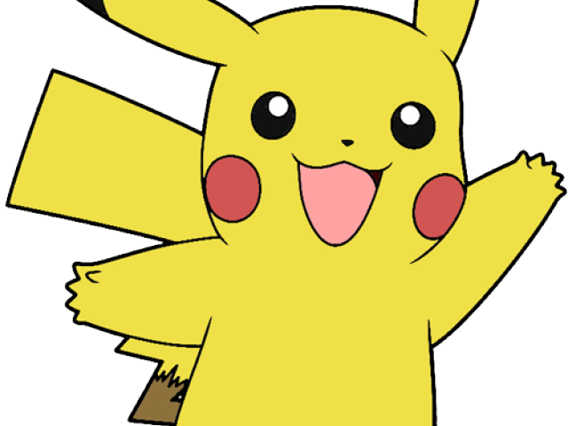 Pokeball Clipart Cute Pikachu - Cartoon (640x480), Png Download