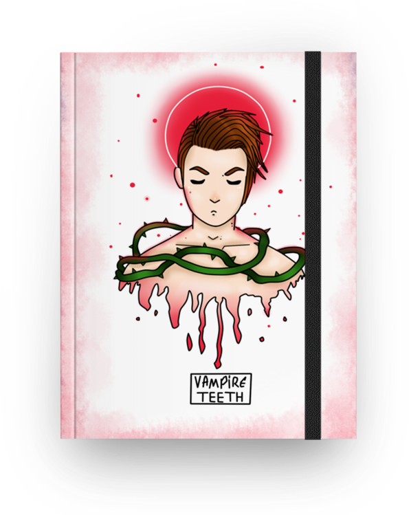 Caderno The Vampire Teeth De Biell Silvana - Illustration (800x800), Png Download