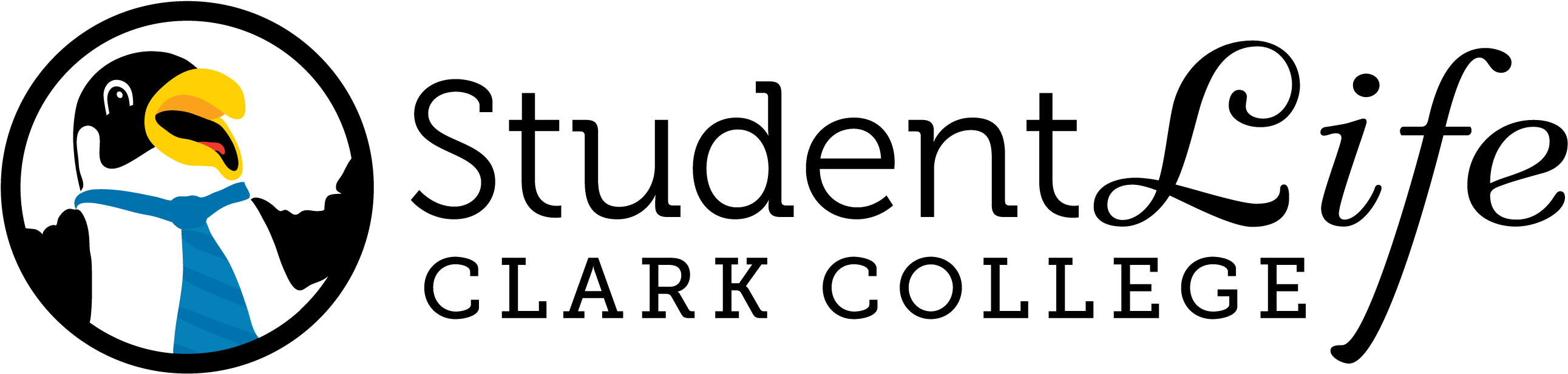 Student Life Logo, In Black, With Oswald The Penguin - Fondart (3000x1200), Png Download