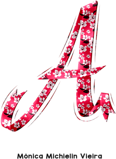 Alfabeto Floral Primavera Flor Sakura Png - Graphic Design (739x739), Png Download