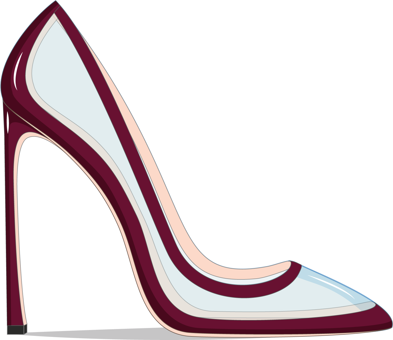 Art Shoes, Stilettos, Pumps, Heels, Choux Pastry, Spiked - Basic Pump (1754x2480), Png Download