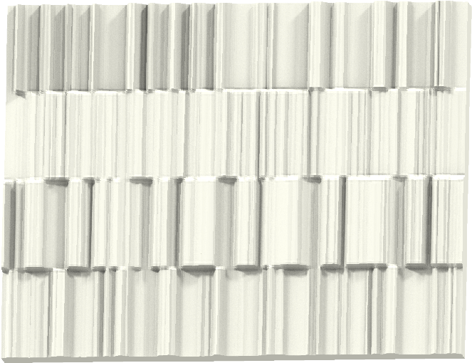 Rendering Of The 3d Printed Texture Representing The - Window (697x654), Png Download