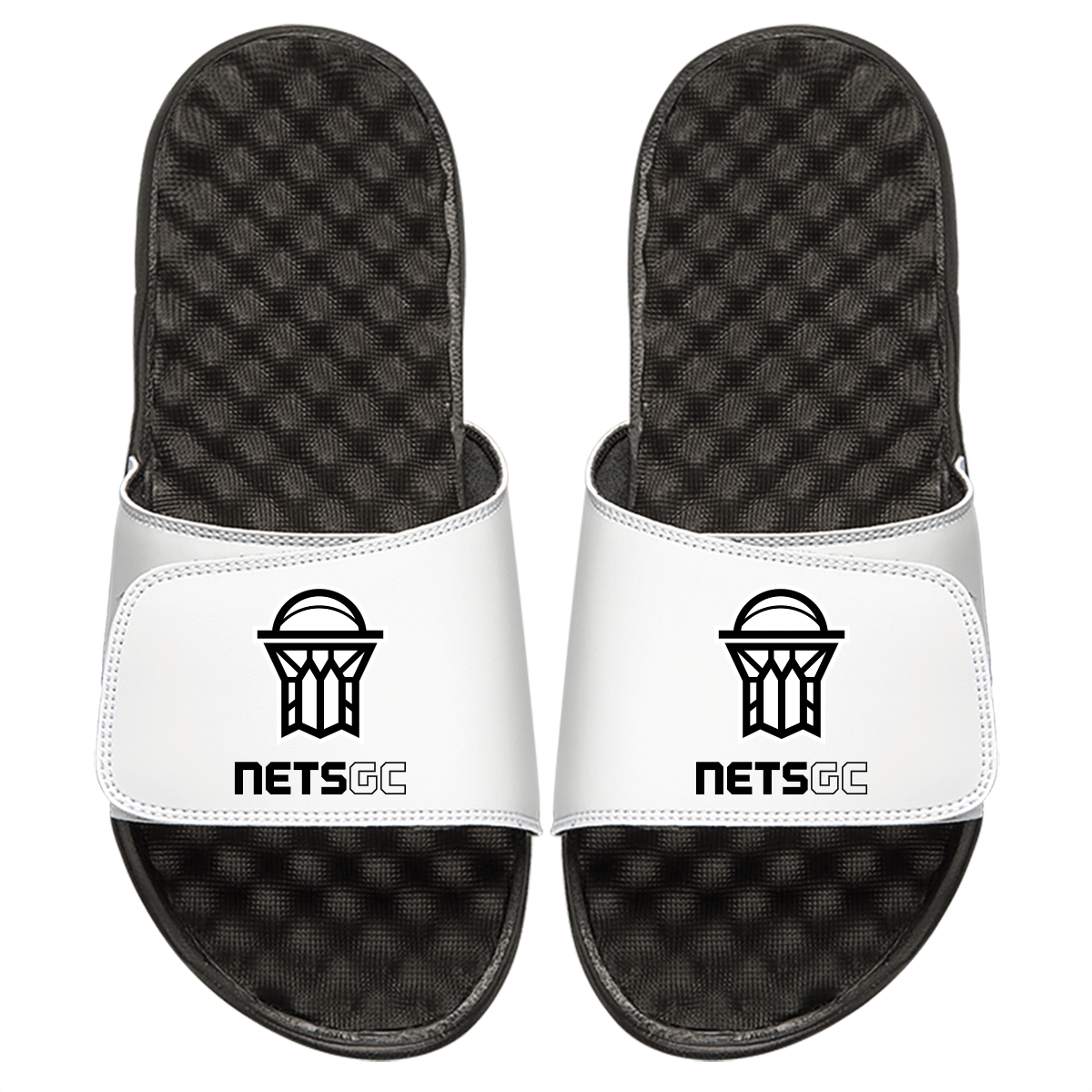 Islide Footwear White / Size-3 Nets Gc Islide Alternate - Toronto Raptor Slides (1200x1200), Png Download