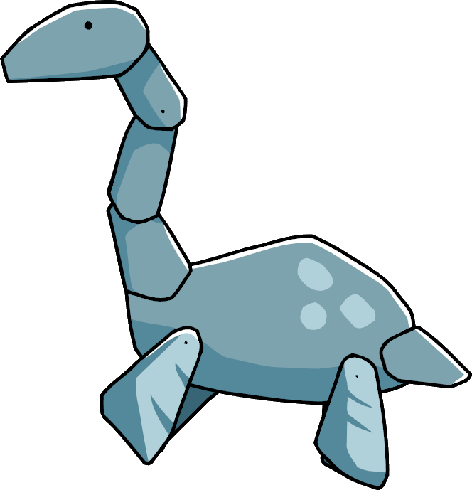 Plesiosaurus Su - Scribblenauts Loch Ness Monster (664x689), Png Download