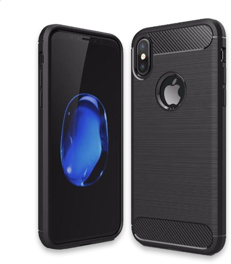 664-luxury Shockproof Armor Carbon Fiber Case For Iphone - Huawei P20 Lite Tok (620x620), Png Download