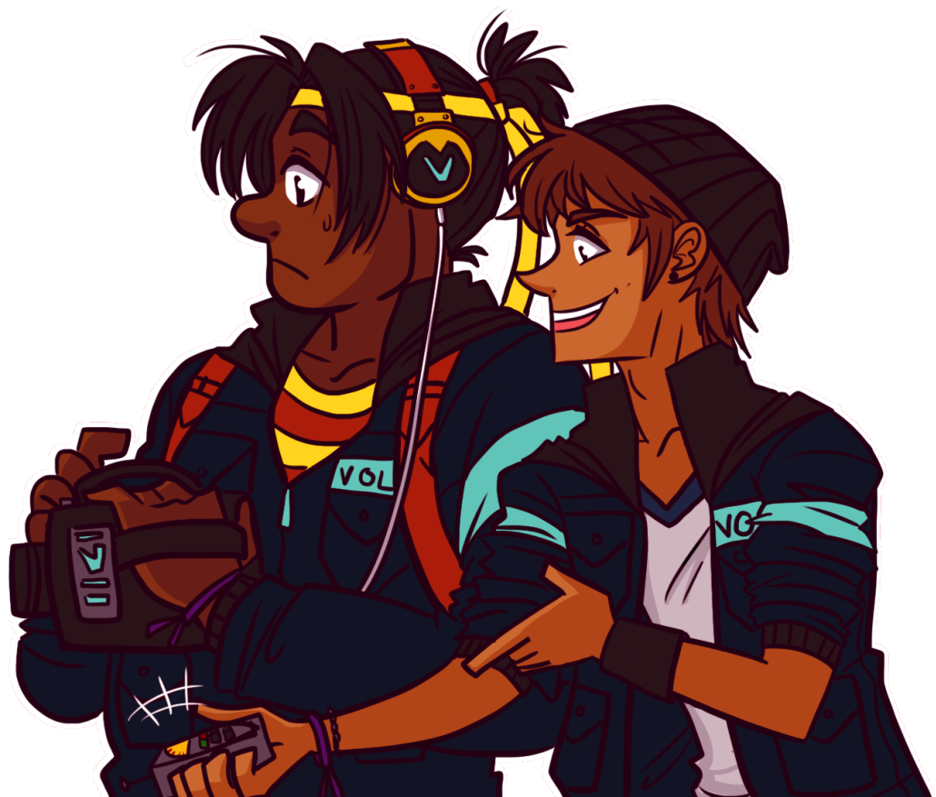 Lance And Hunk Were Super Into Researching The Loch - Voltron Ghost Hunter Au (1280x889), Png Download