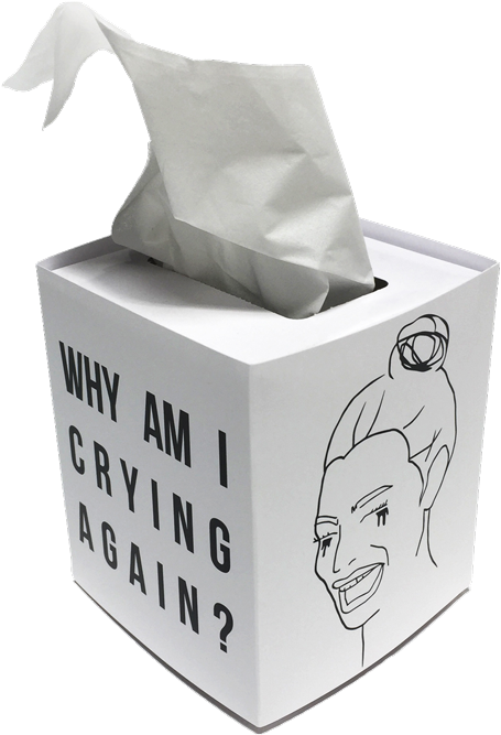 I Cry Tissue Box - Facial Tissue (750x750), Png Download
