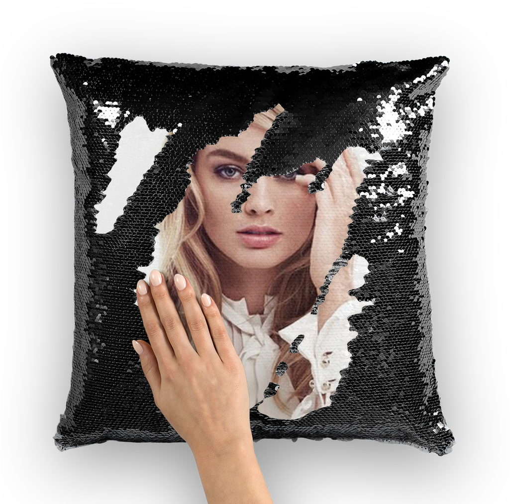 Margot Robbie ﻿sequin Cushion Cover - Cushion (1024x1024), Png Download