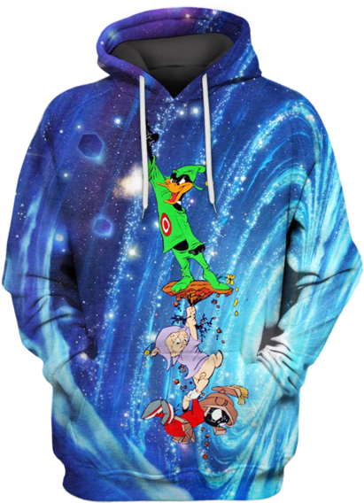 3d Daffy Duck Tshirt - Hoodie (600x599), Png Download