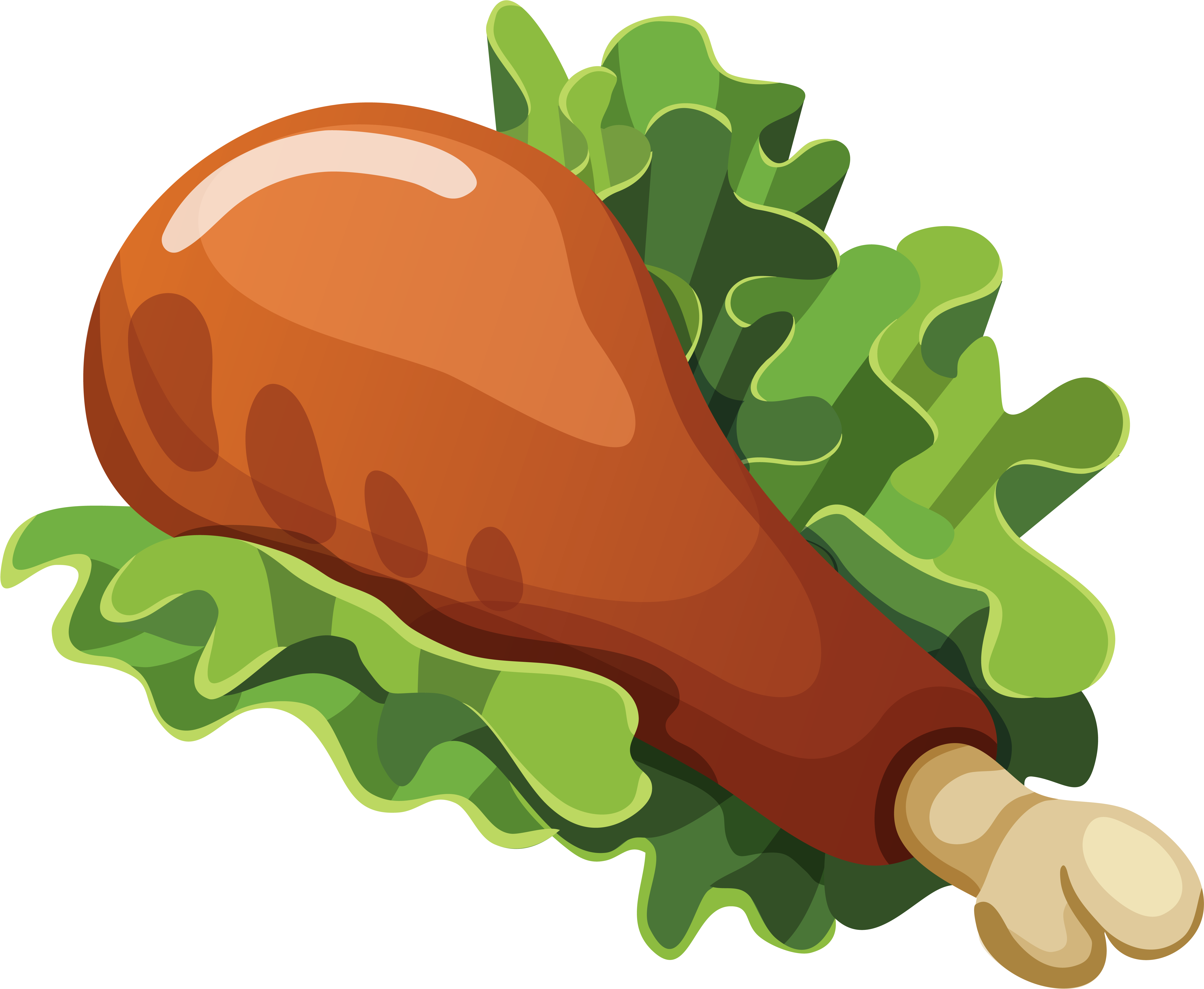 Chicken Leg Food Ketogenic Diet For Weight Loss - Table Thanksgiving Food Clipart (5556x4565), Png Download