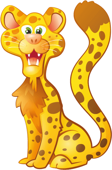 Leopard - Cartoon (700x700), Png Download