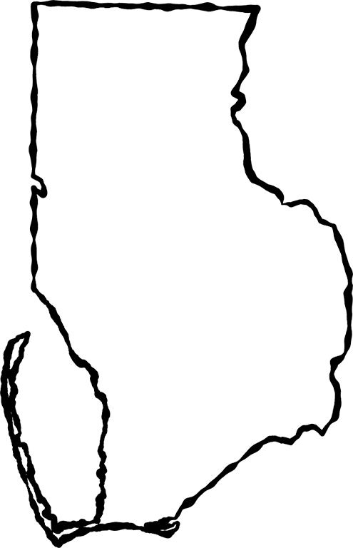 A Map Of Gulf With A Black Squiggle Outline - Illustration (495x768), Png Download