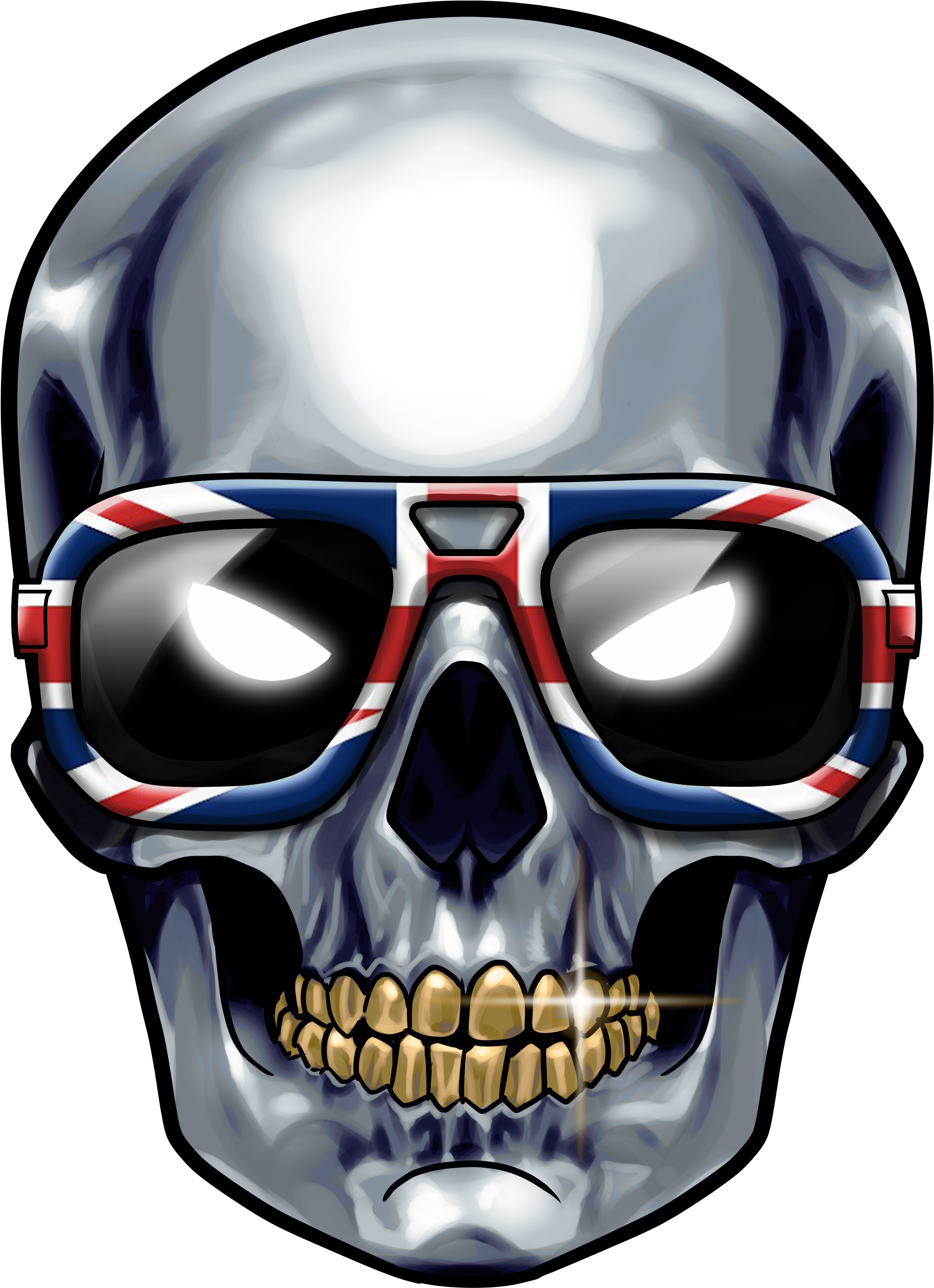 England Euro 2016, France Euro, Skull And Bones, Skull - Skull (2894x4093), Png Download