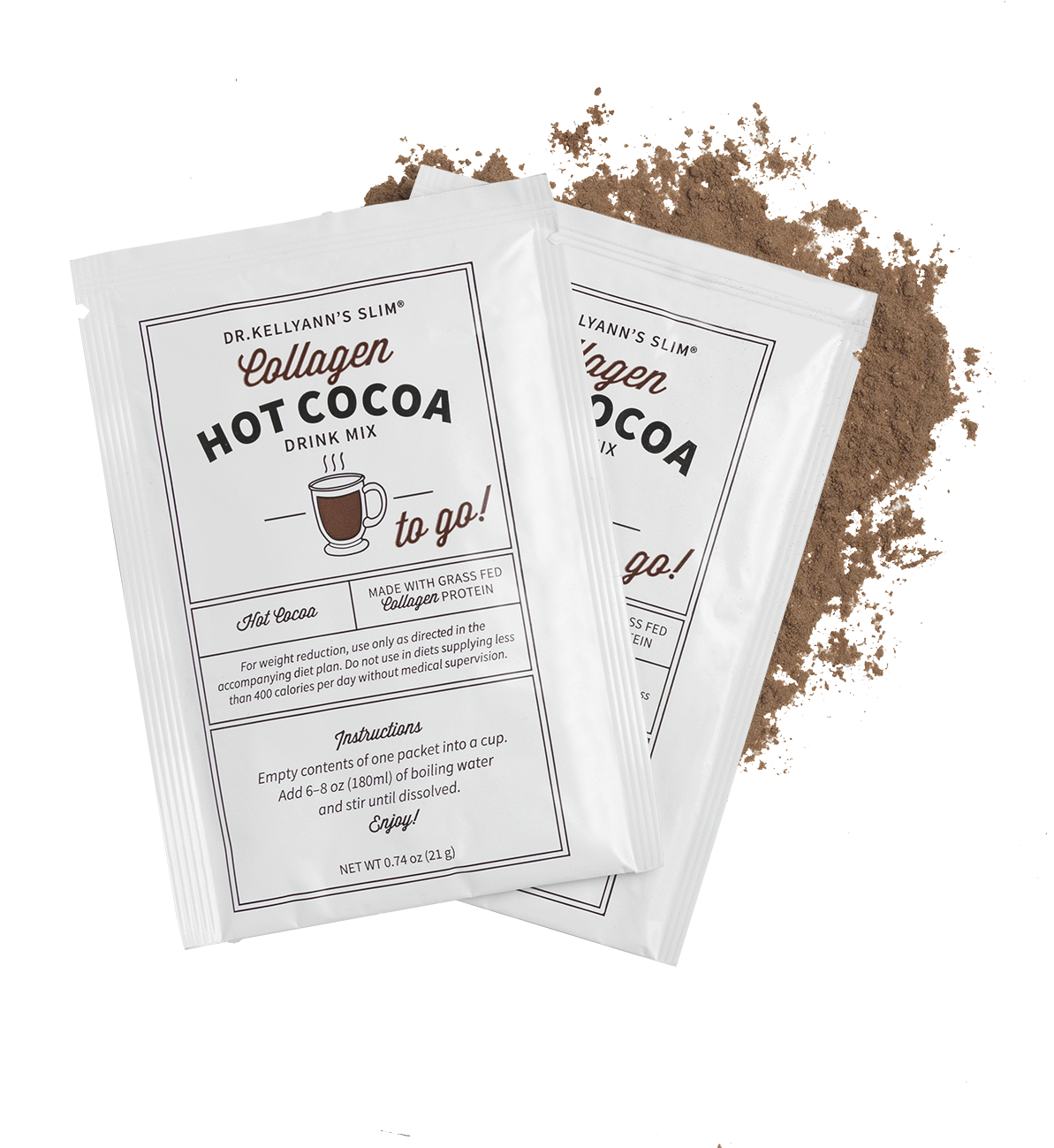 Slim Collagen Hot Cocoa - Illustration (1223x1377), Png Download