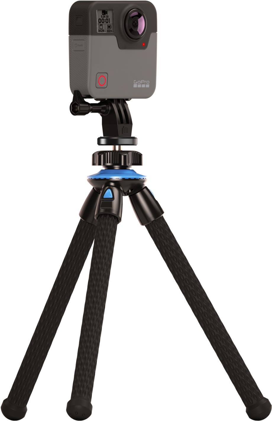 12" Flexible Tripod For Gopro & Smartphones (1600x1600), Png Download