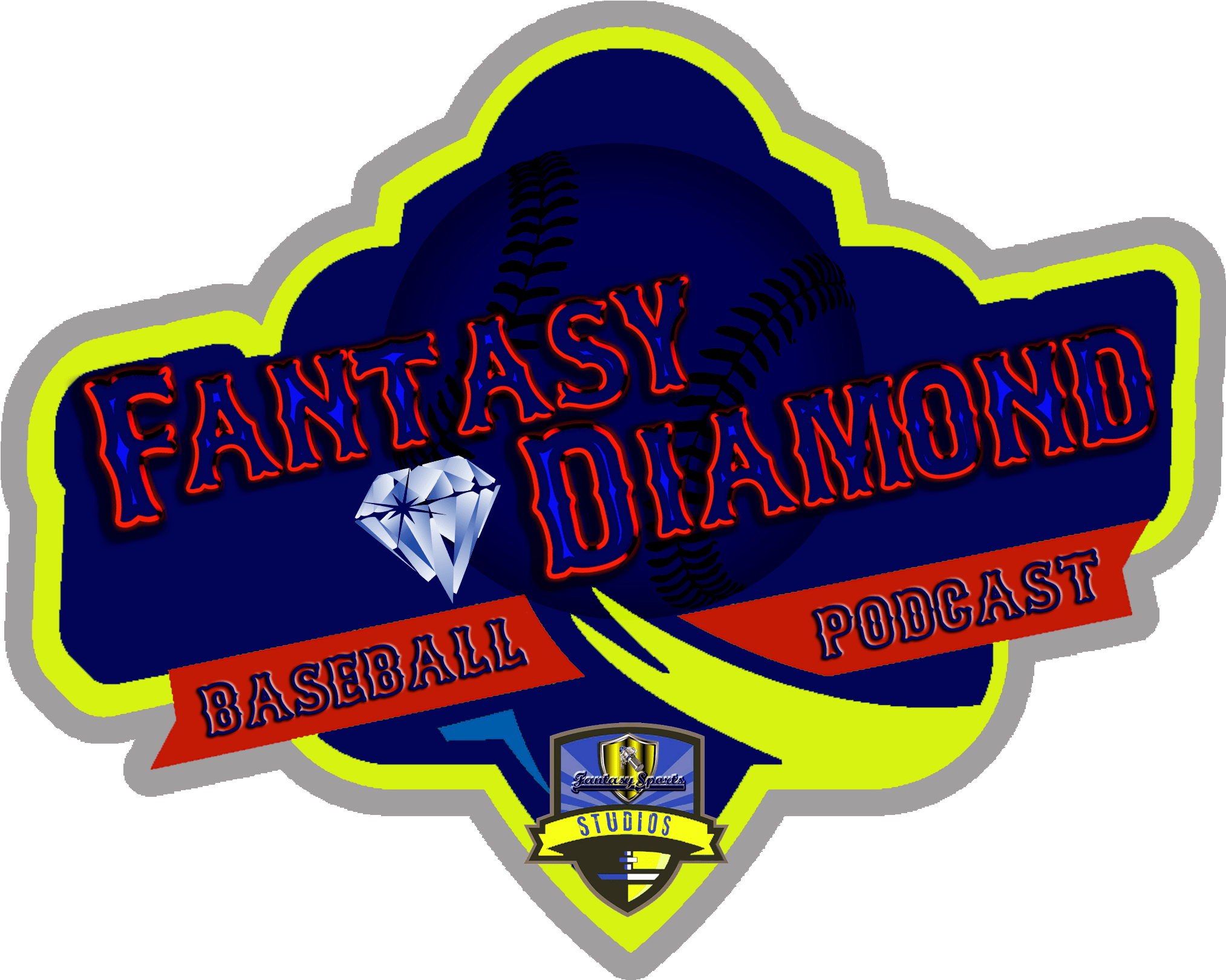 Fantasy Diamond Fantasy Baseball Podcast - Emblem (2100x1650), Png Download