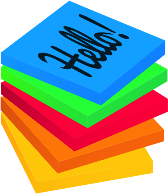 Universal Sticky Notes Your Memos Always Visible 4 - Graphic Design (630x630), Png Download