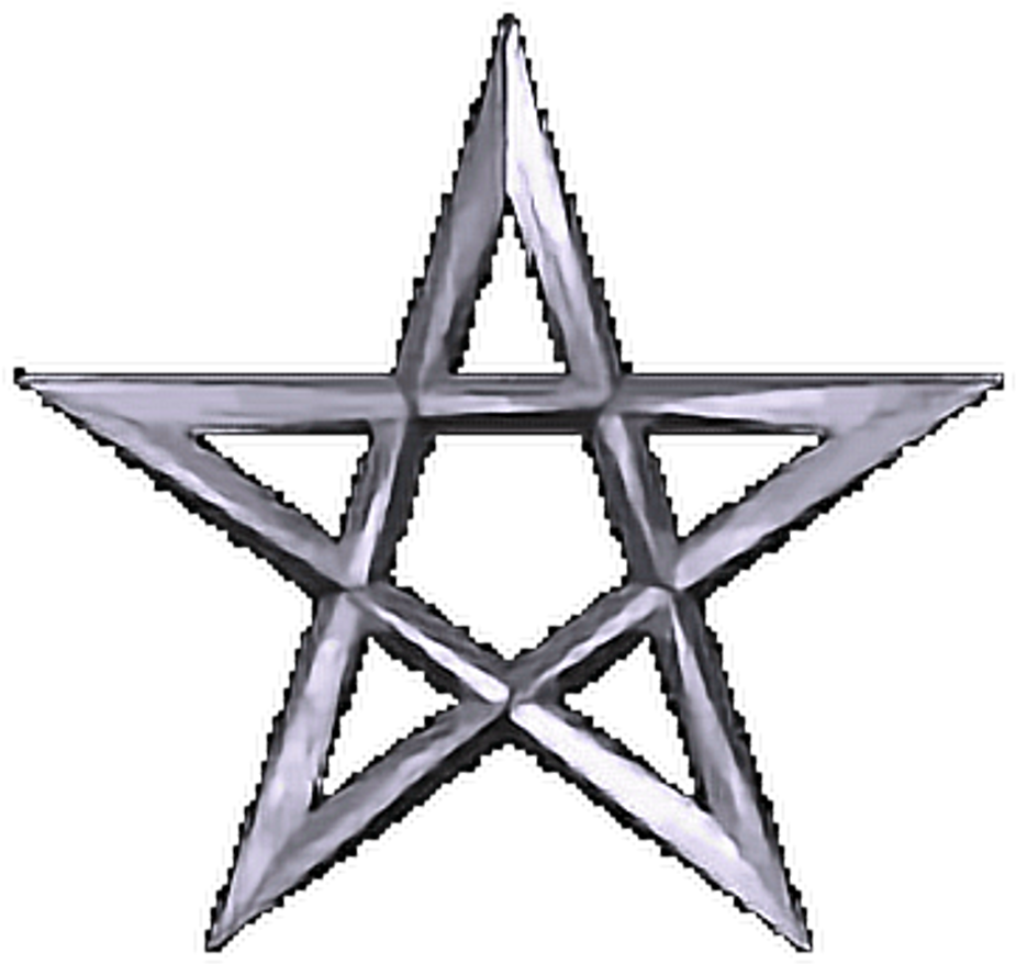 Metal Star Satan Pentagram Demon Devil Freetoedit - Pentagram (1024x1024), Png Download