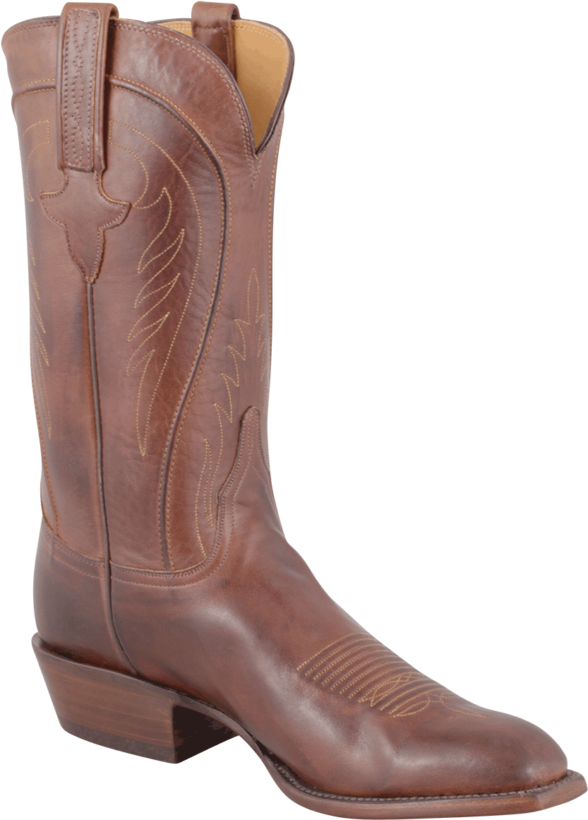 Lucchese Men's Tan Burnished Ranch Hand Boots - Riding Boot (870x1280), Png Download
