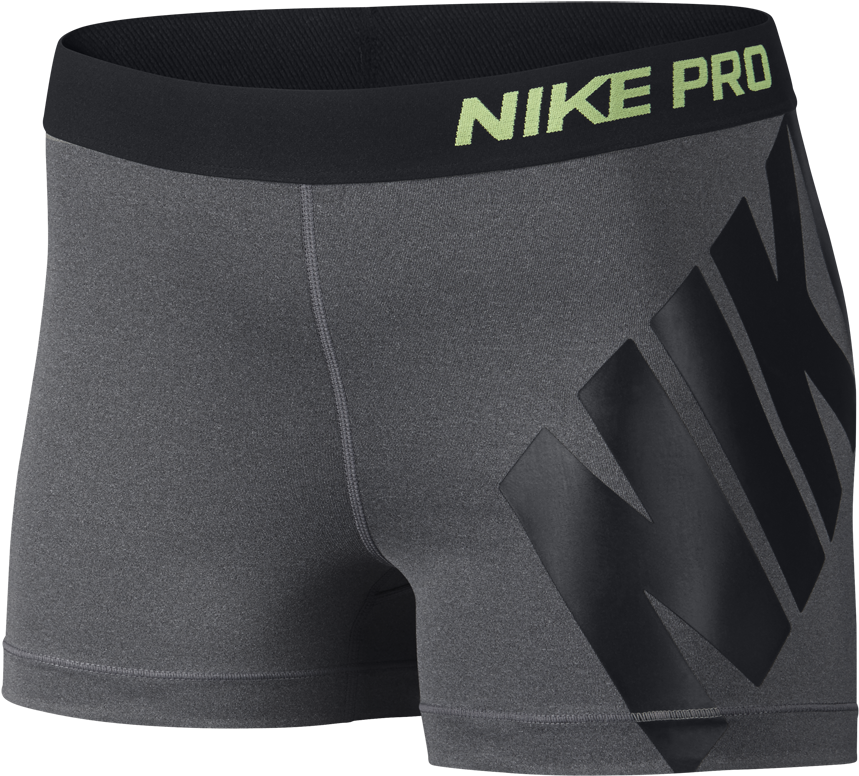Nike Women& - Nike Women Grey Compression Shorts (1200x1200), Png Download