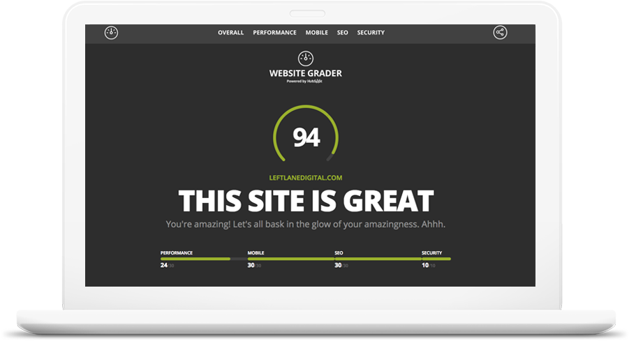 Hubspot Website Grader - White Noise An Electric Storm (900x509), Png Download
