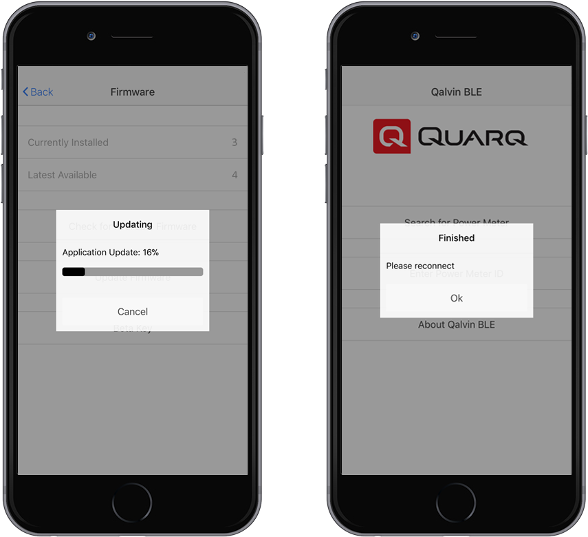 Qalvin Ble Will Indicate "finished" When The Update - Quarq (1000x917), Png Download