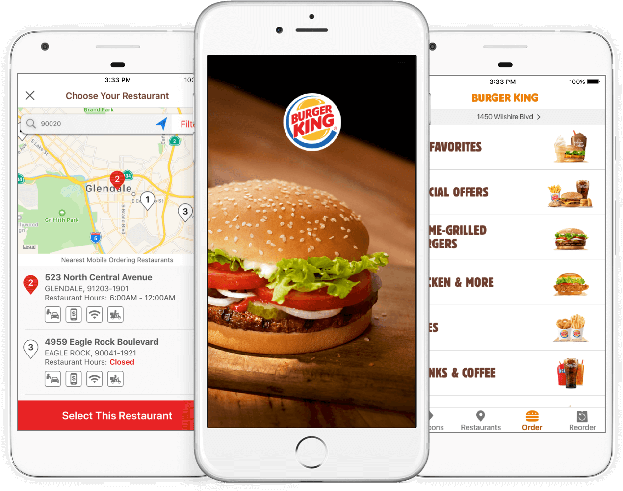 Get The Official Burger King® Mobile App And Earn Rewards, - Reorder Burger King App (1374x1104), Png Download