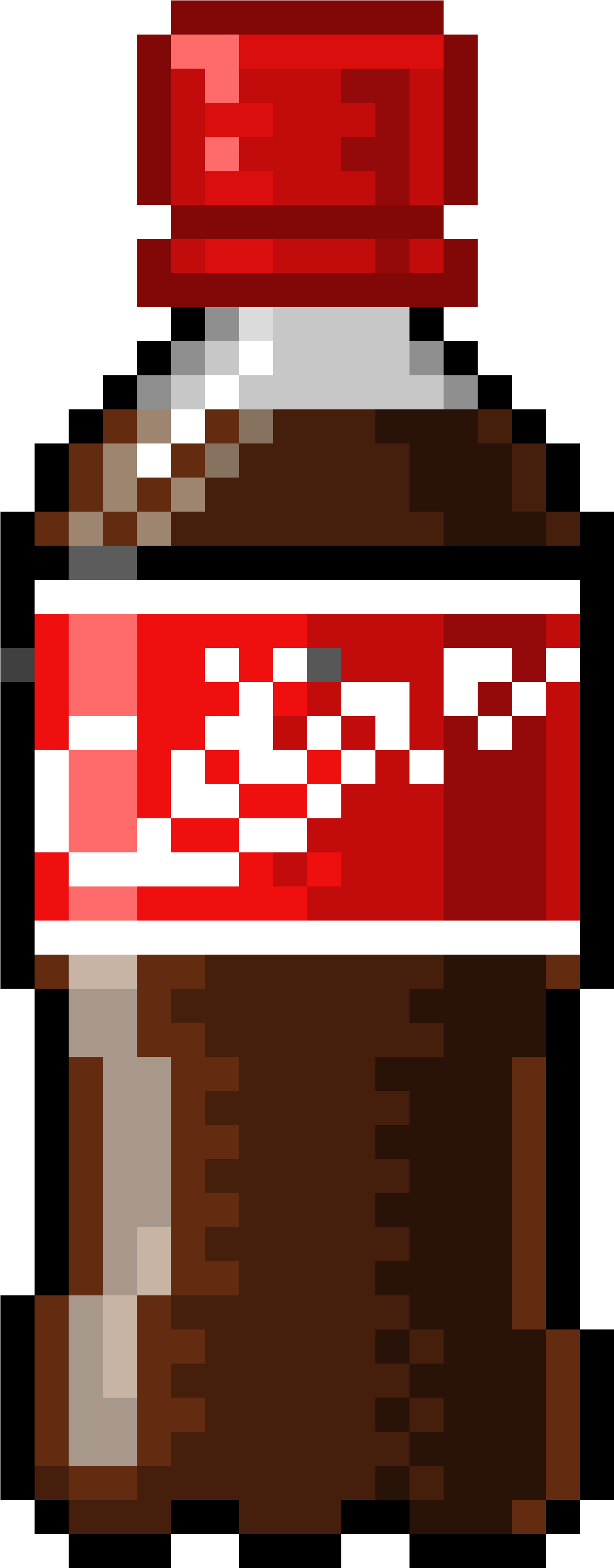 Coke Bottle - Pixel Art Coke (2736x3528), Png Download