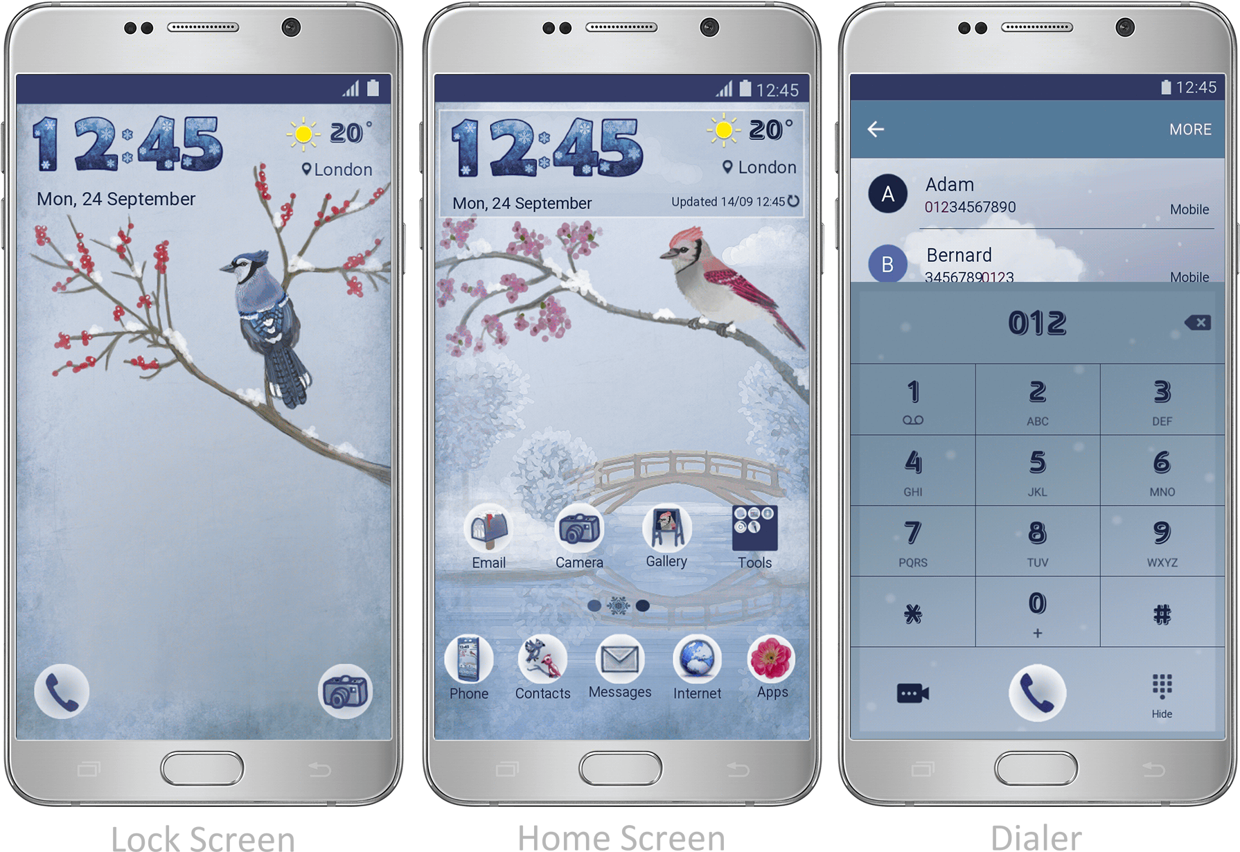 Features A Snowing Effect In The Lock Screen And Snowflake - Iphone (1789x1240), Png Download
