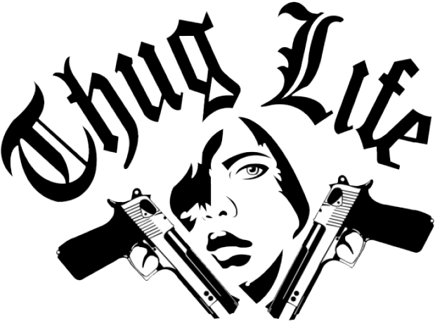 Thug Life Clipart Png - Death Note (640x480), Png Download