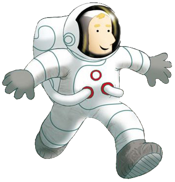 Spaceman - Story Book About Space (358x371), Png Download