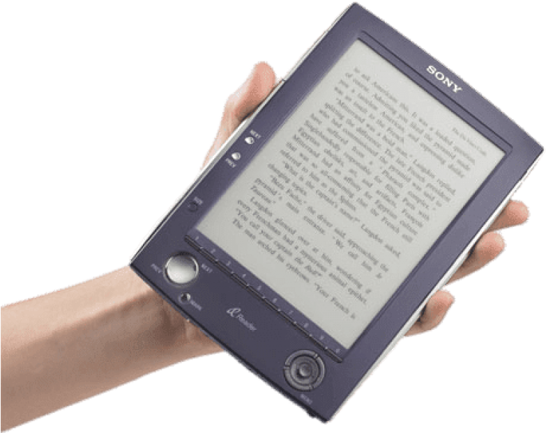 Free Png Download Sony E-book In Hand Png Images Background - Plastic Logic E Reader (850x638), Png Download