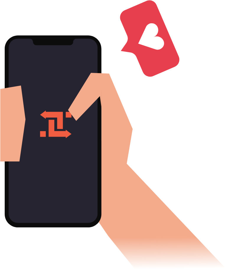 Holding Phone - Smartphone (775x953), Png Download