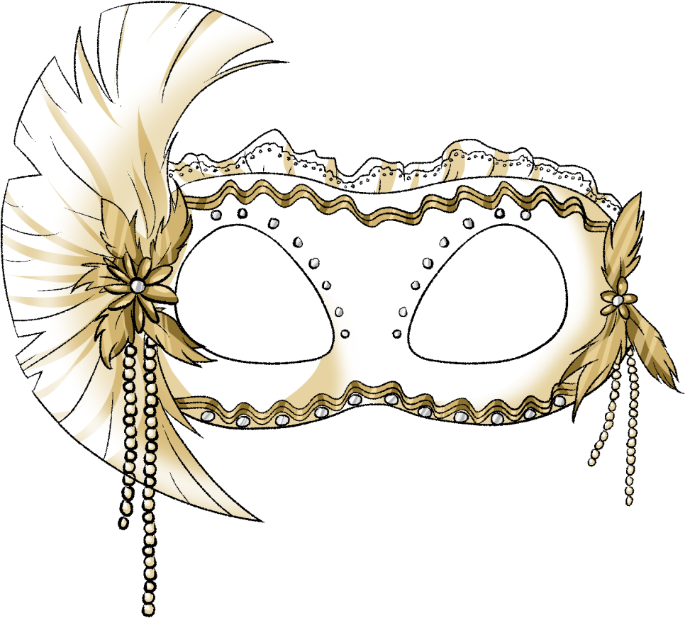 Ball Masquerade Mask Goggles Animal Font Glasses Clipart (1024x1024), Png Download