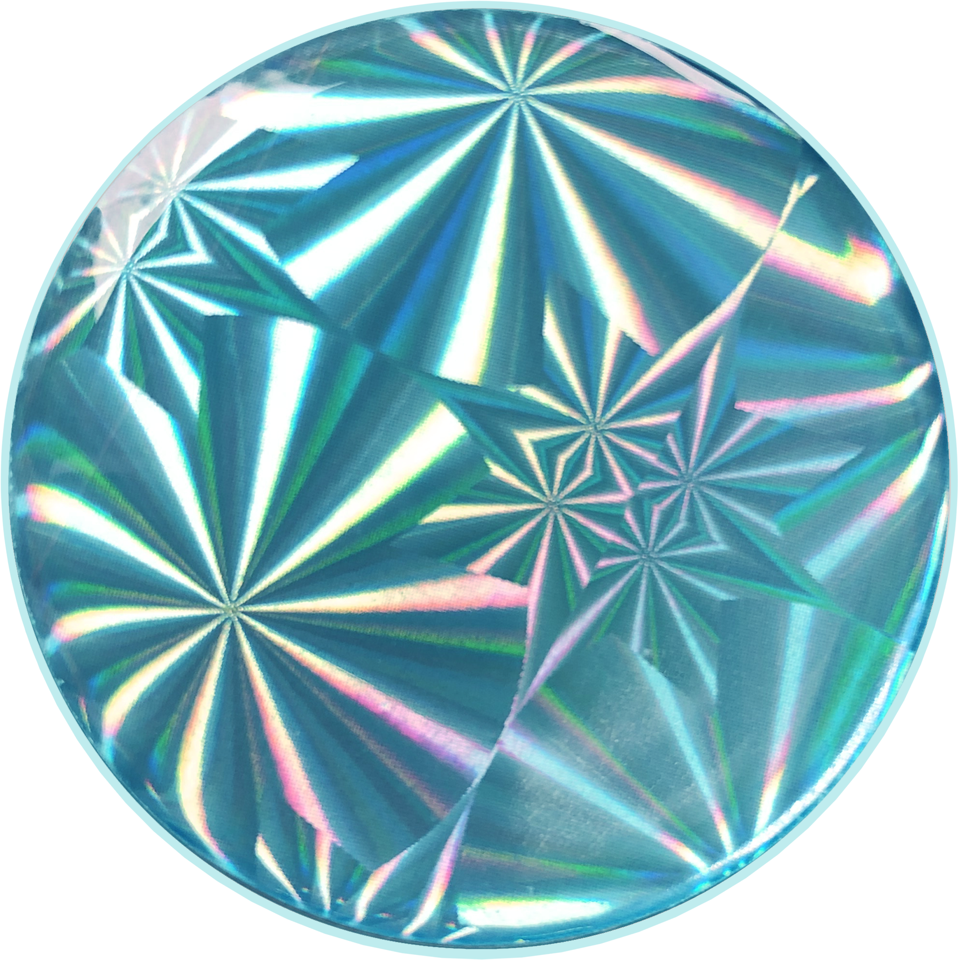 Blue Stars Hologram Gels - Circle (2048x2048), Png Download