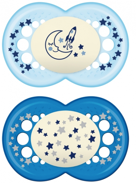 Mam Night 260s, Shiny Orthodontic Soother, 16 M, Color - Pacifier (800x600), Png Download