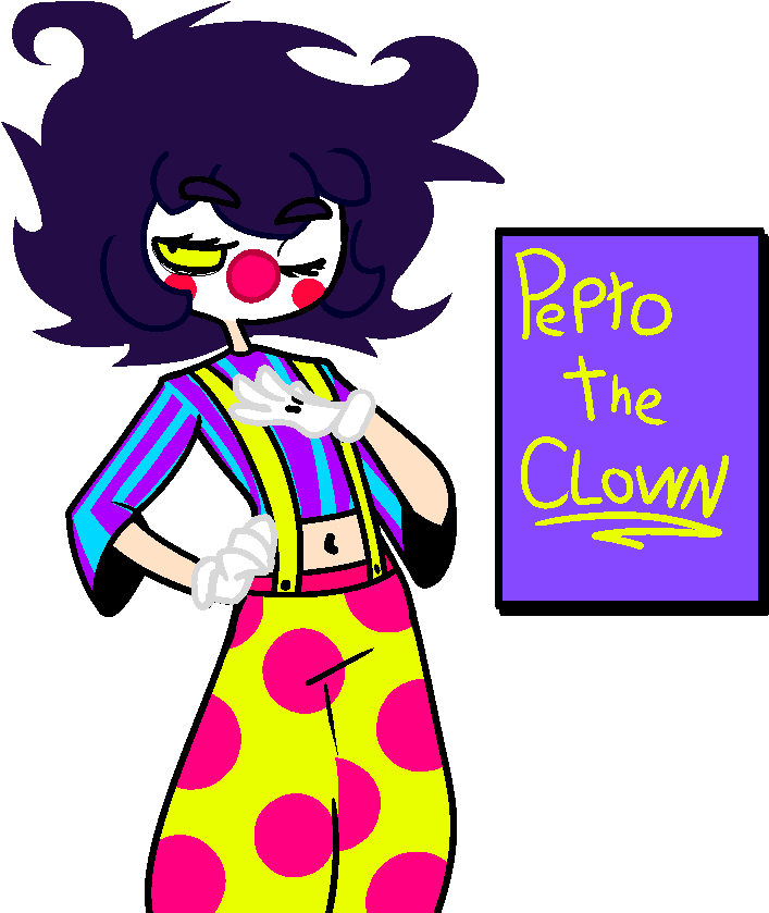 Pepto The Clown - Cartoon (816x917), Png Download