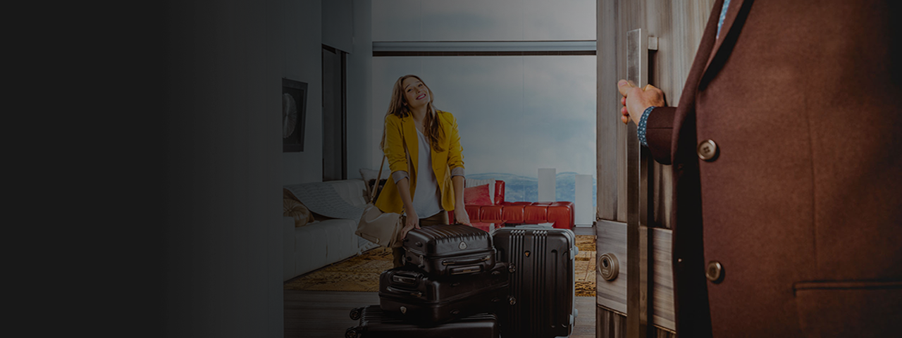 Checked Baggage - Girl (1280x480), Png Download