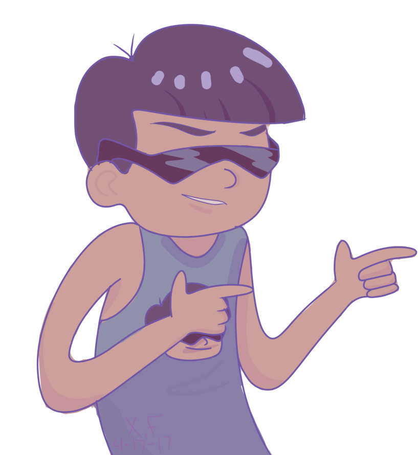 I Just Wanna Be A Cool Boi Like Him - Cartoon (960x960), Png Download