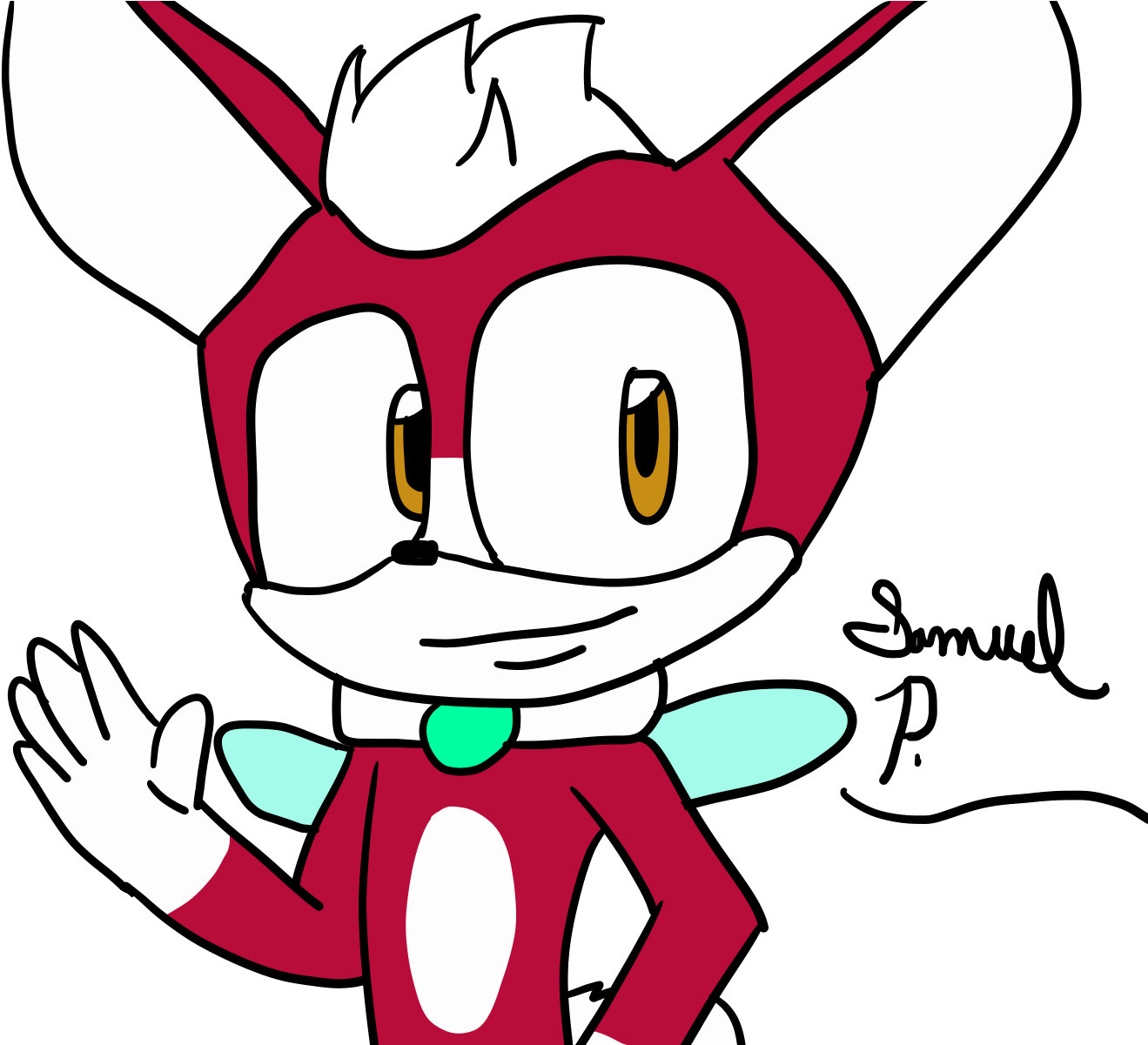 Drew My Flying Boi Chip - Cartoon (1600x1200), Png Download