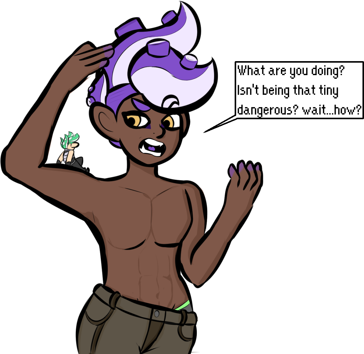 Dark Elf Boi - Cartoon (1280x1185), Png Download