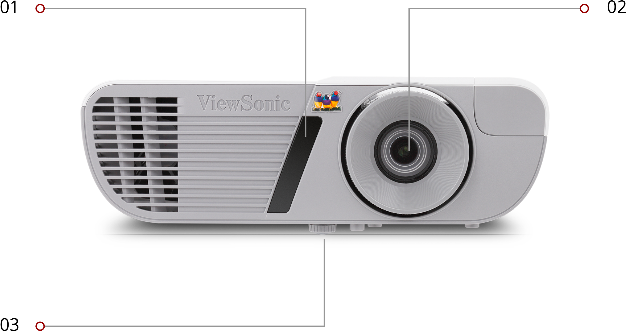 2083 X 1126 3 - Viewsonic Pjd7828hdl (2083x1126), Png Download