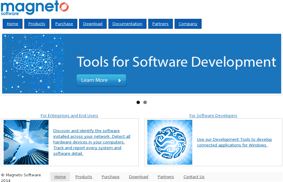 Magneto Software Competitors, Revenue And Employees - Web Page (1024x768), Png Download