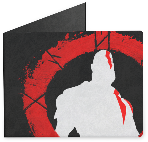 Carteira God Of War - Kratos Do God Of War Preto E Branca (800x800), Png Download