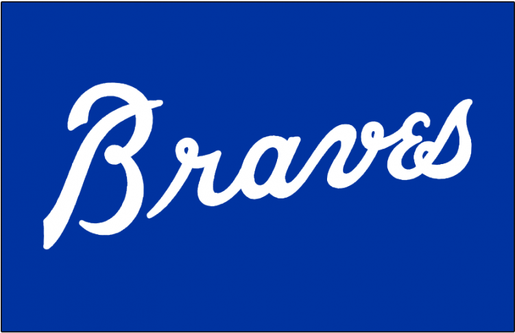 Atlanta Braves Iron On Stickers And Peel-off Decals - Calligraphy (750x930), Png Download