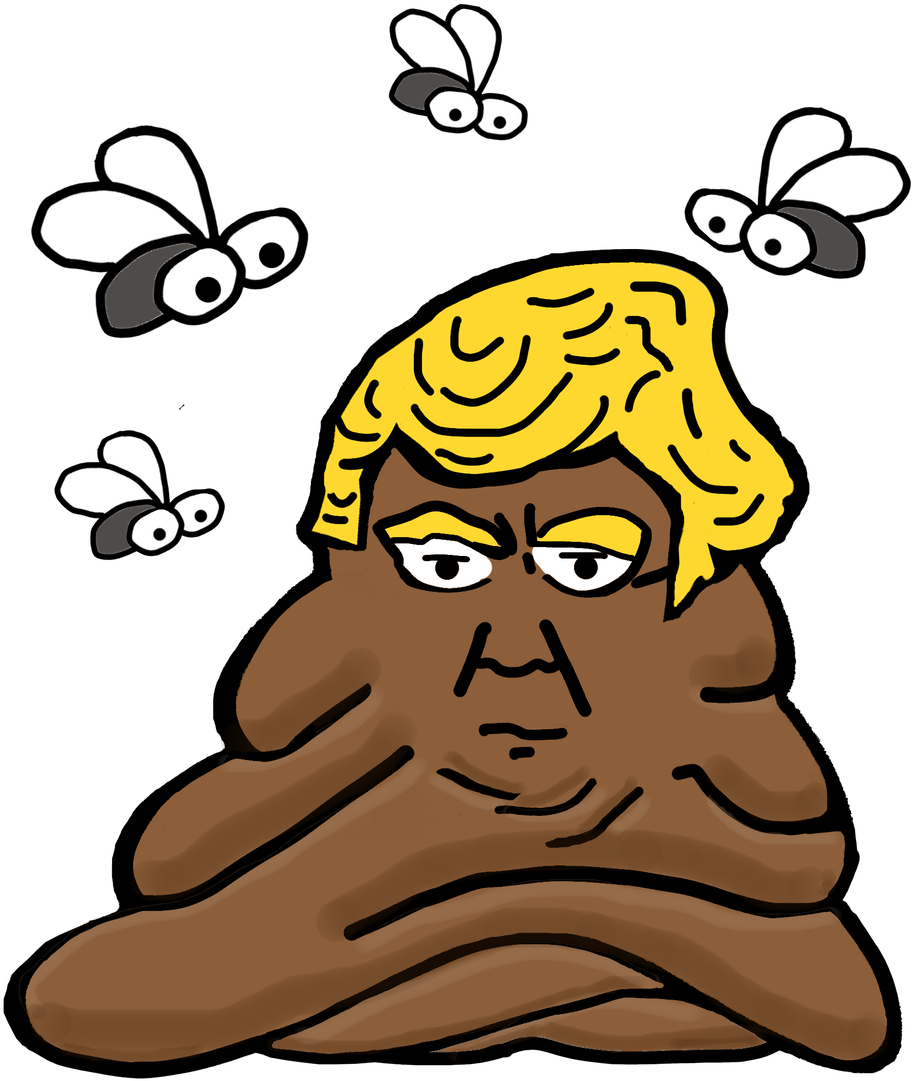 If It Talks Like A Turd And Acts Like A Turd Be Heard - Trump Turd Clip Art (911x1200), Png Download