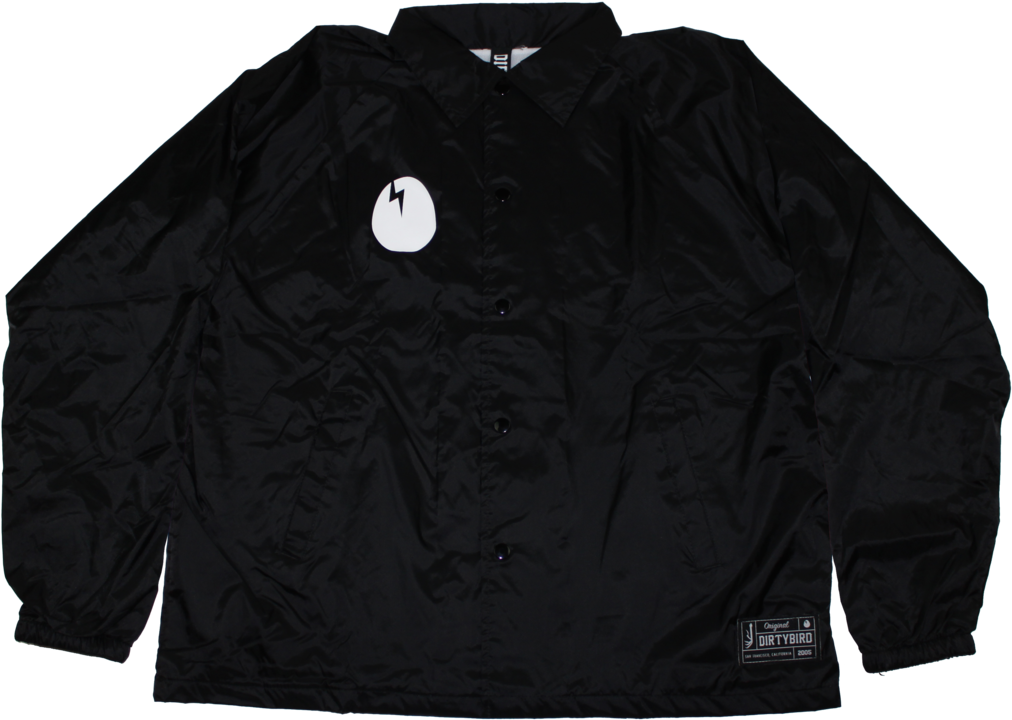 Dirtybird Black Coaches Jacket - Active Shirt (1024x1024), Png Download