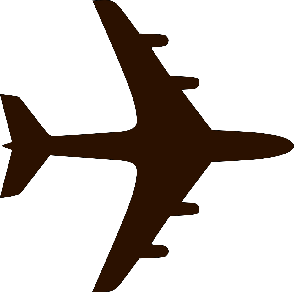 Plane Silhouette - Airplane Icon - Free Transparent PNG Download - PNGkey