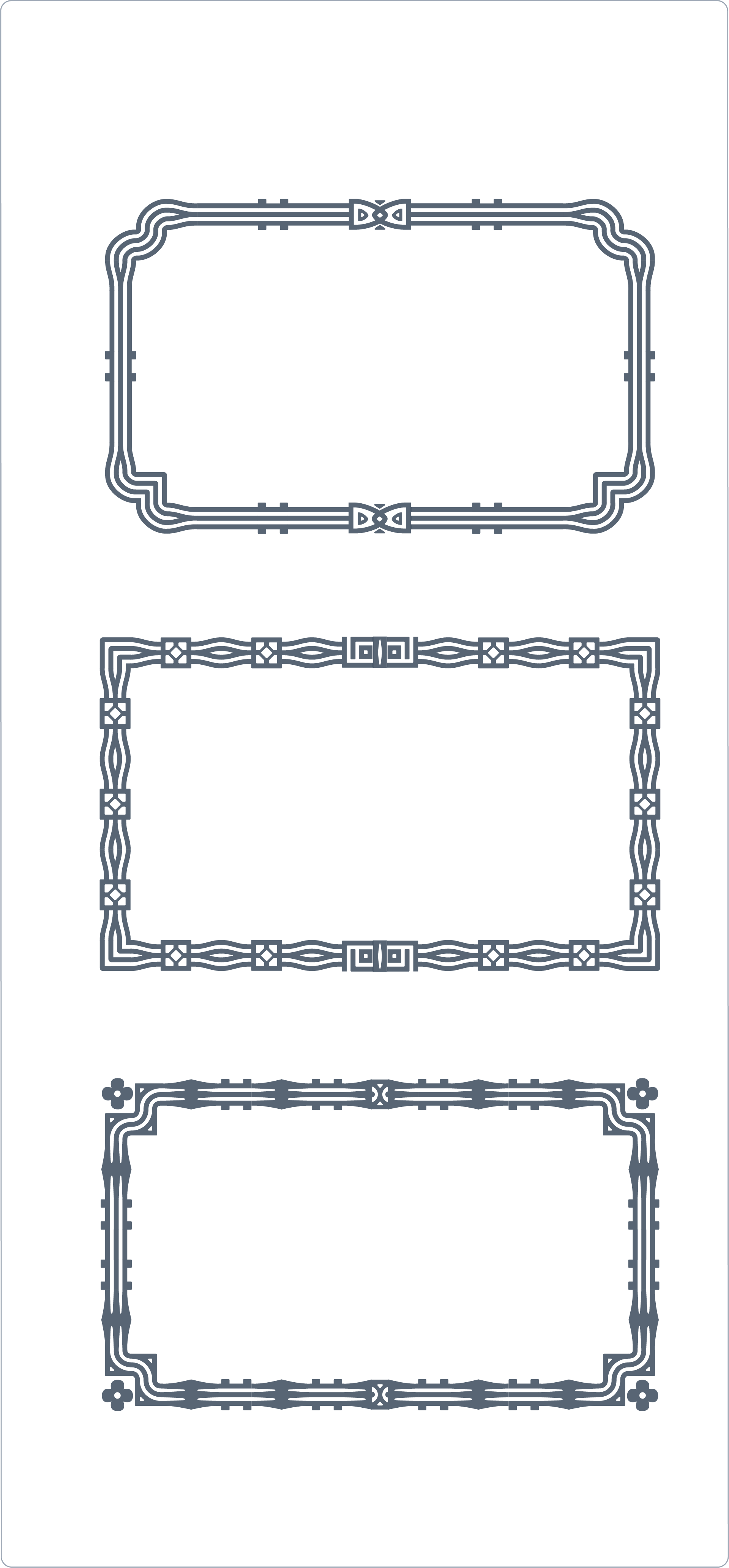 Create Customized Frames By Mixing The 600 Vector Parts - Diagram (1920x4128), Png Download