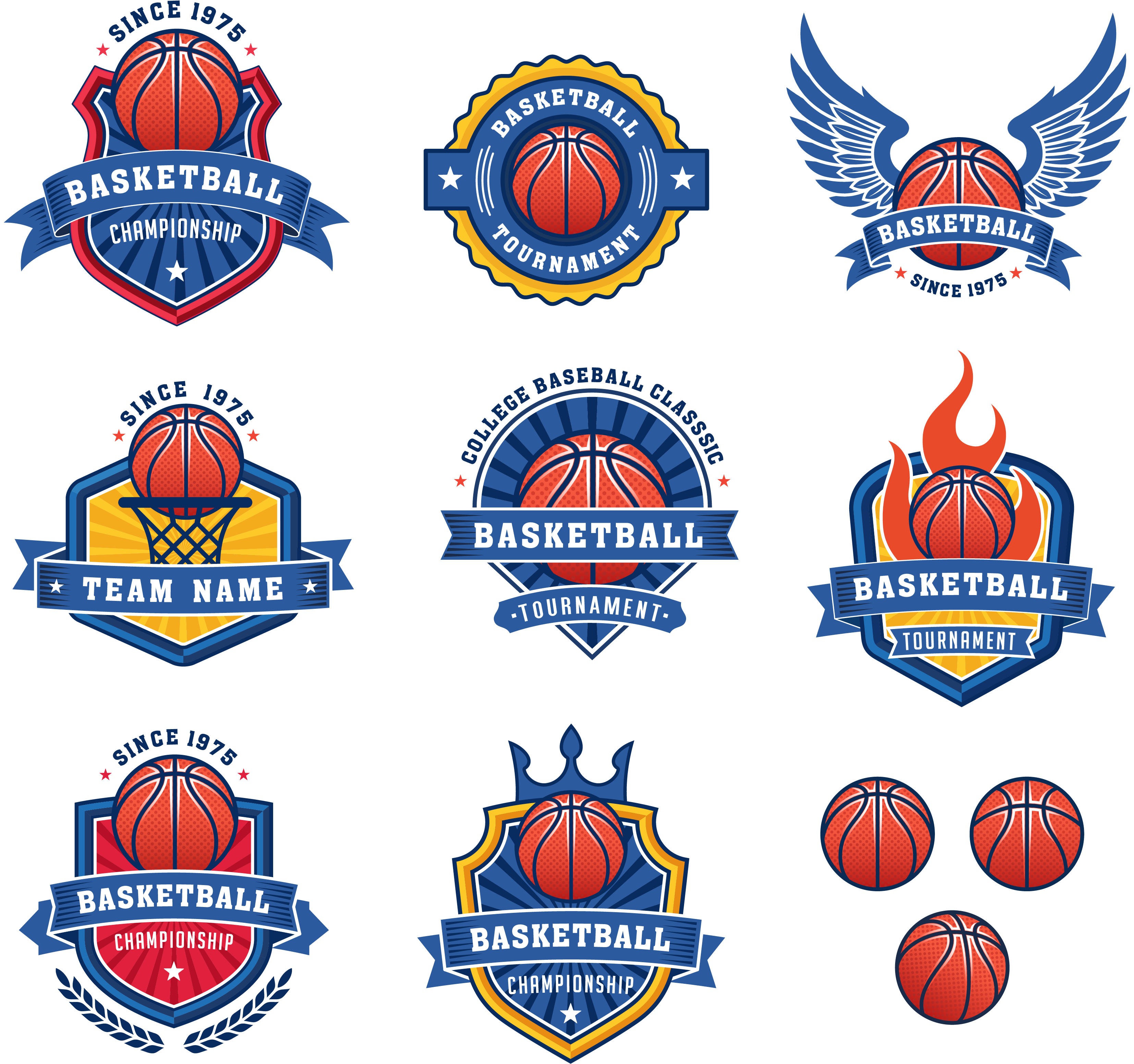Clip Art Freeuse Logo Royalty Free Stock Photography - Basketball Team Logo Vector (3308x3113), Png Download
